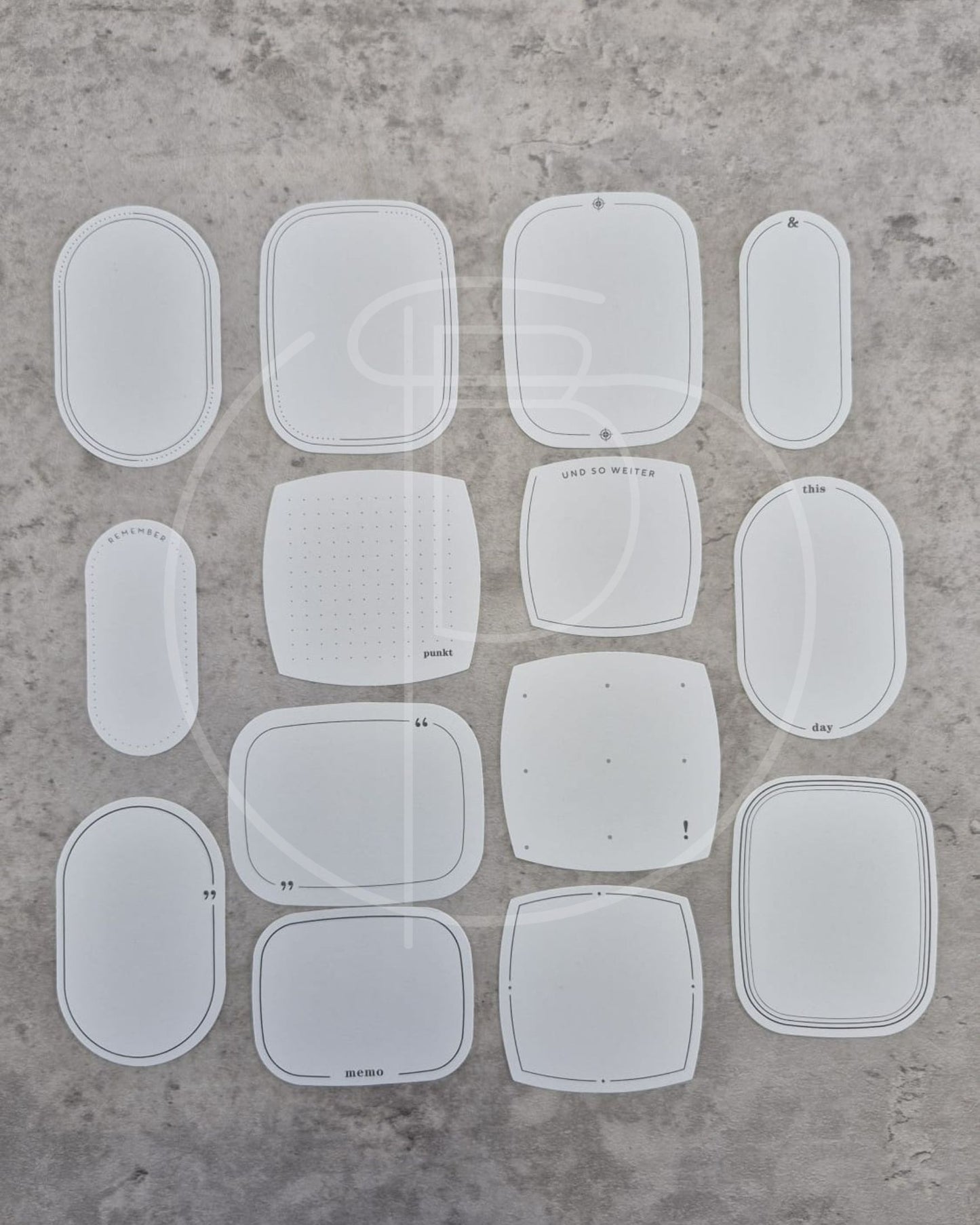 Kreativset - Beschriften & Gestalten (Eckige Etiketten)