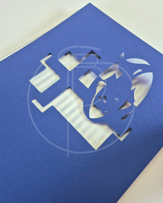 Patendank Album - Fisch blau