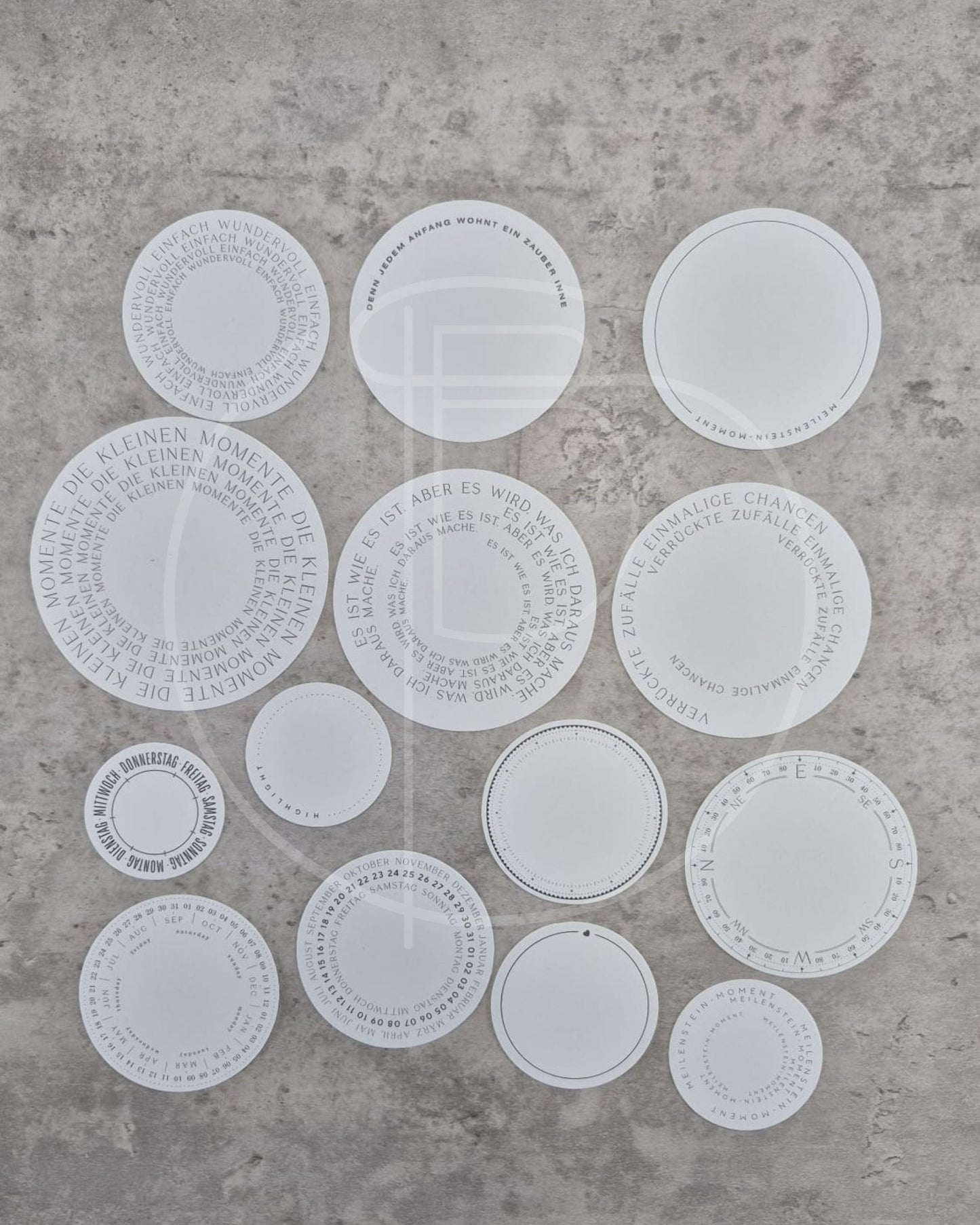 Kreativset  - Beschriften & Gestalten (Runde Etiketten)