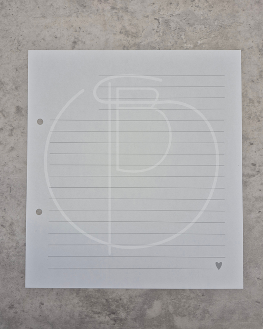 Einlegeblätter liniert 19 x 21 cm