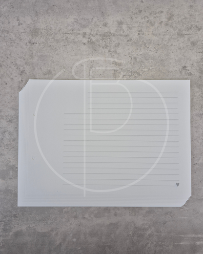 Einlegeblätter liniert A4 160g