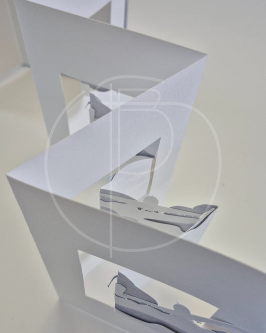 Leporello Flugzeug