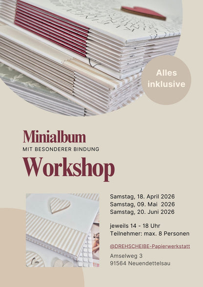 Workshop Mini-Album Samstag 18. April 2026